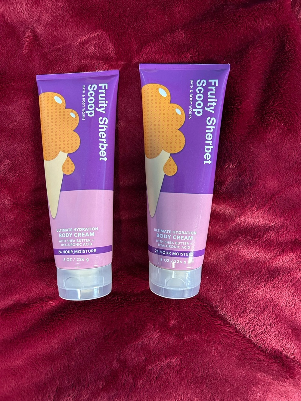 2 Bath & Body fruity sherbet scoops body cream